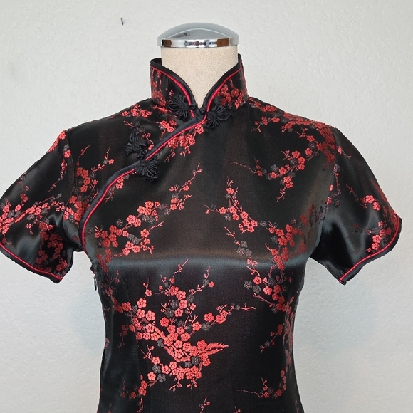 Mei Gui Asian Silk Dress Size S - Picture 2 of 16